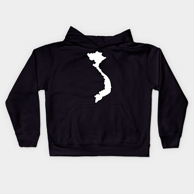 Vietnam map Kids Hoodie by Designzz